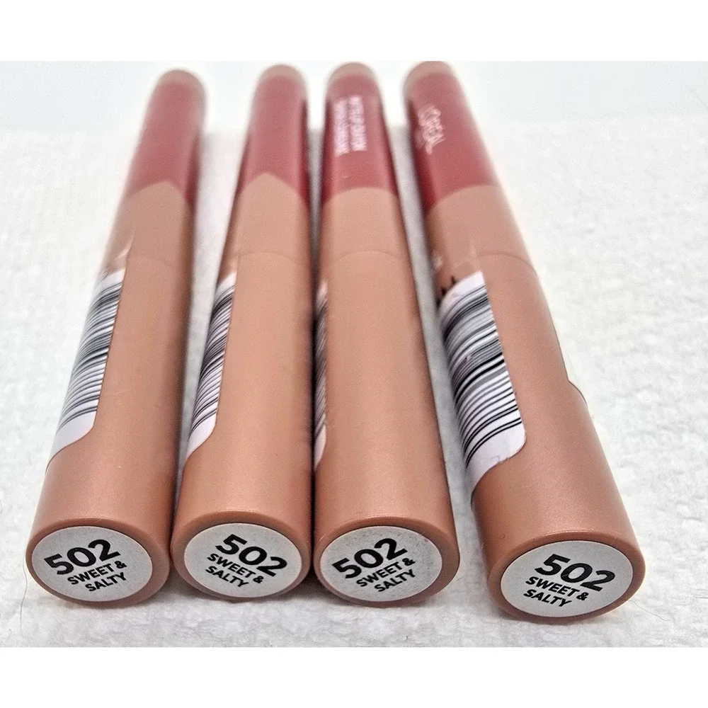 4X Loreal Matte Lip Crayon #502 Sweet & Salty